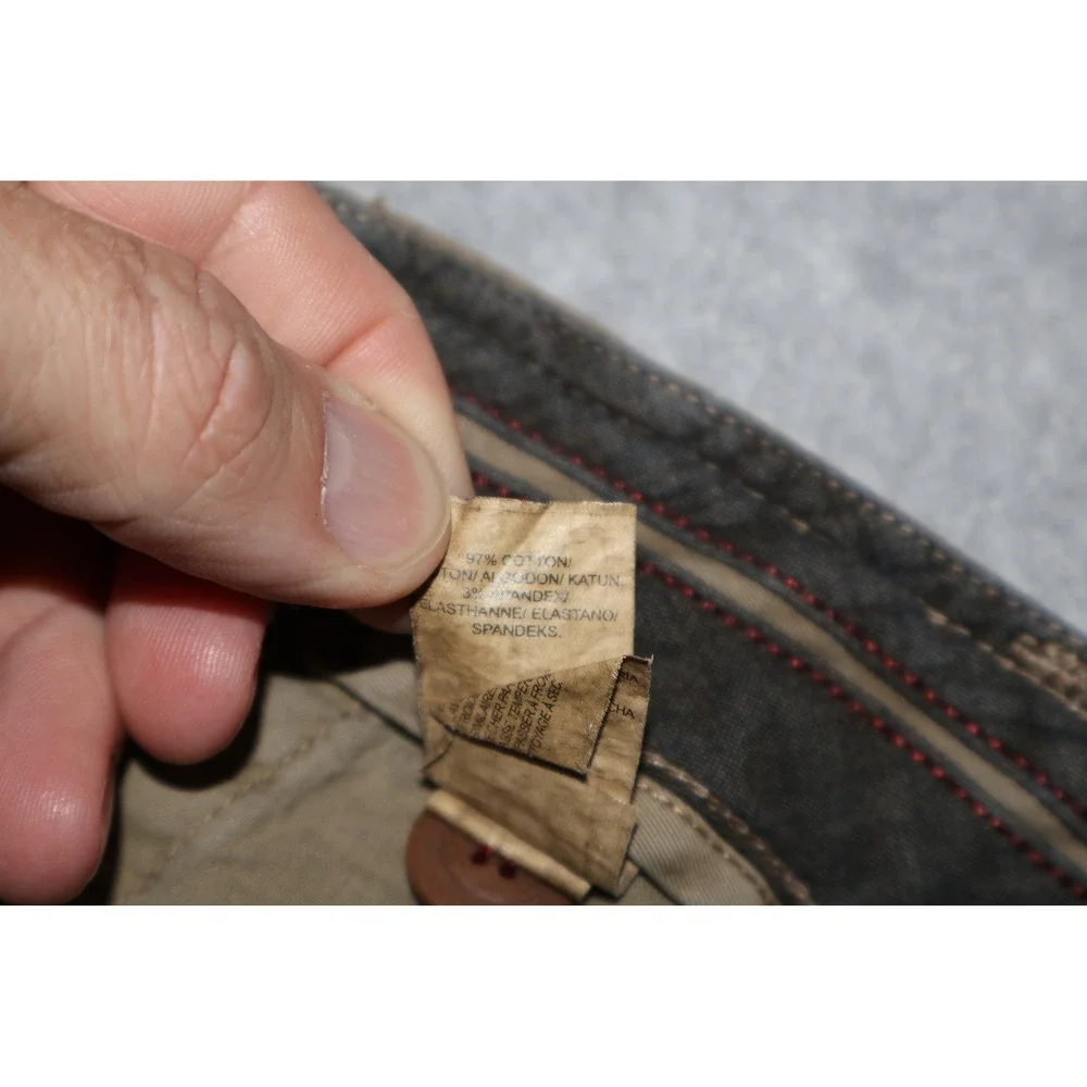 Lucky Brand Shorts Mens 30 Khaki Chino Flat Front Stretch Casual Tan **